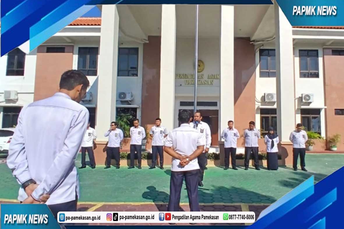 Tingkatkan Kinerja Aparatur. Pengadilan Agama Pamekasan Apel Senin Pagi